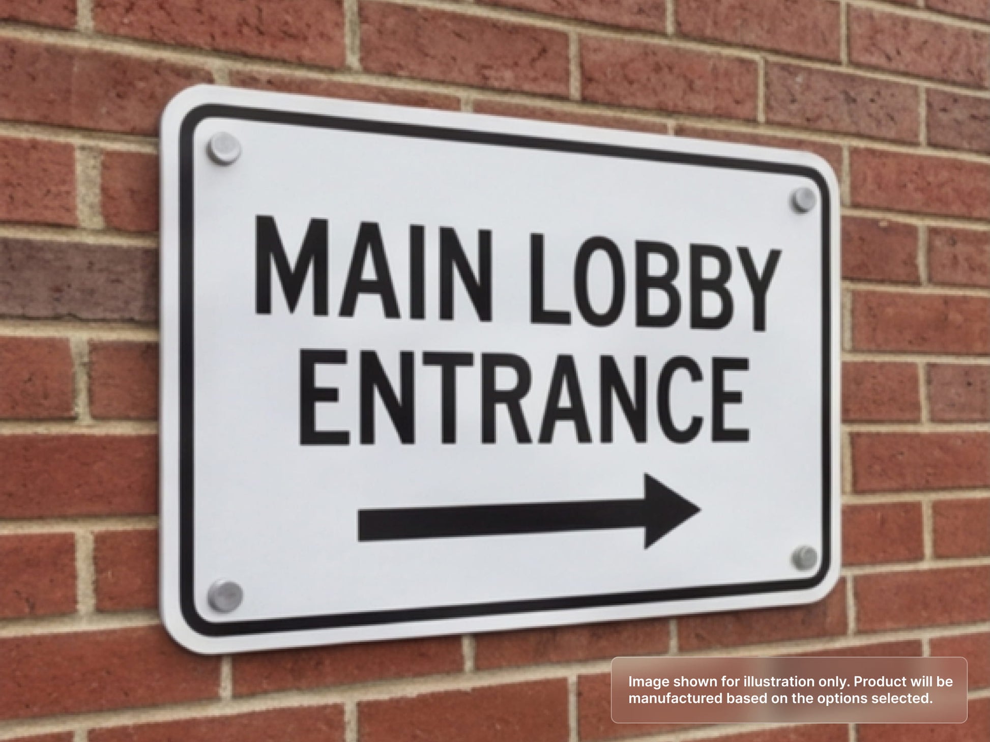 Wall Mounting Custom Aluminum Signs