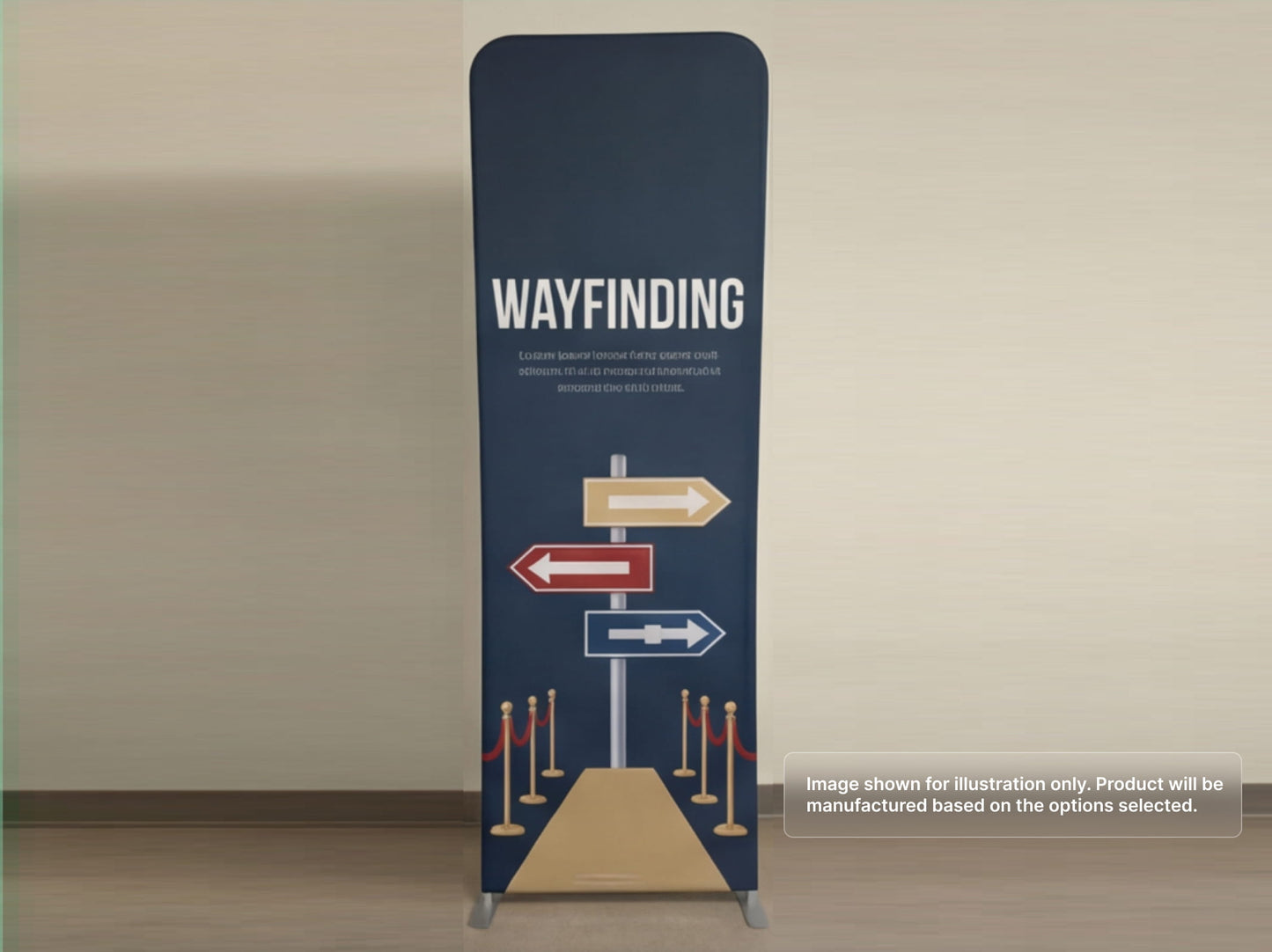 Wayfinding Sign Custom Extend Tension Fabric Stand