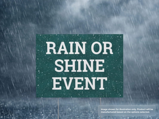 Weatherproof Custom Yard Signs