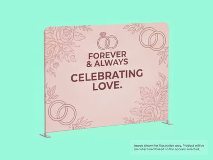 Straight Pillow Case Tension Fabric Backdrop for Weddings