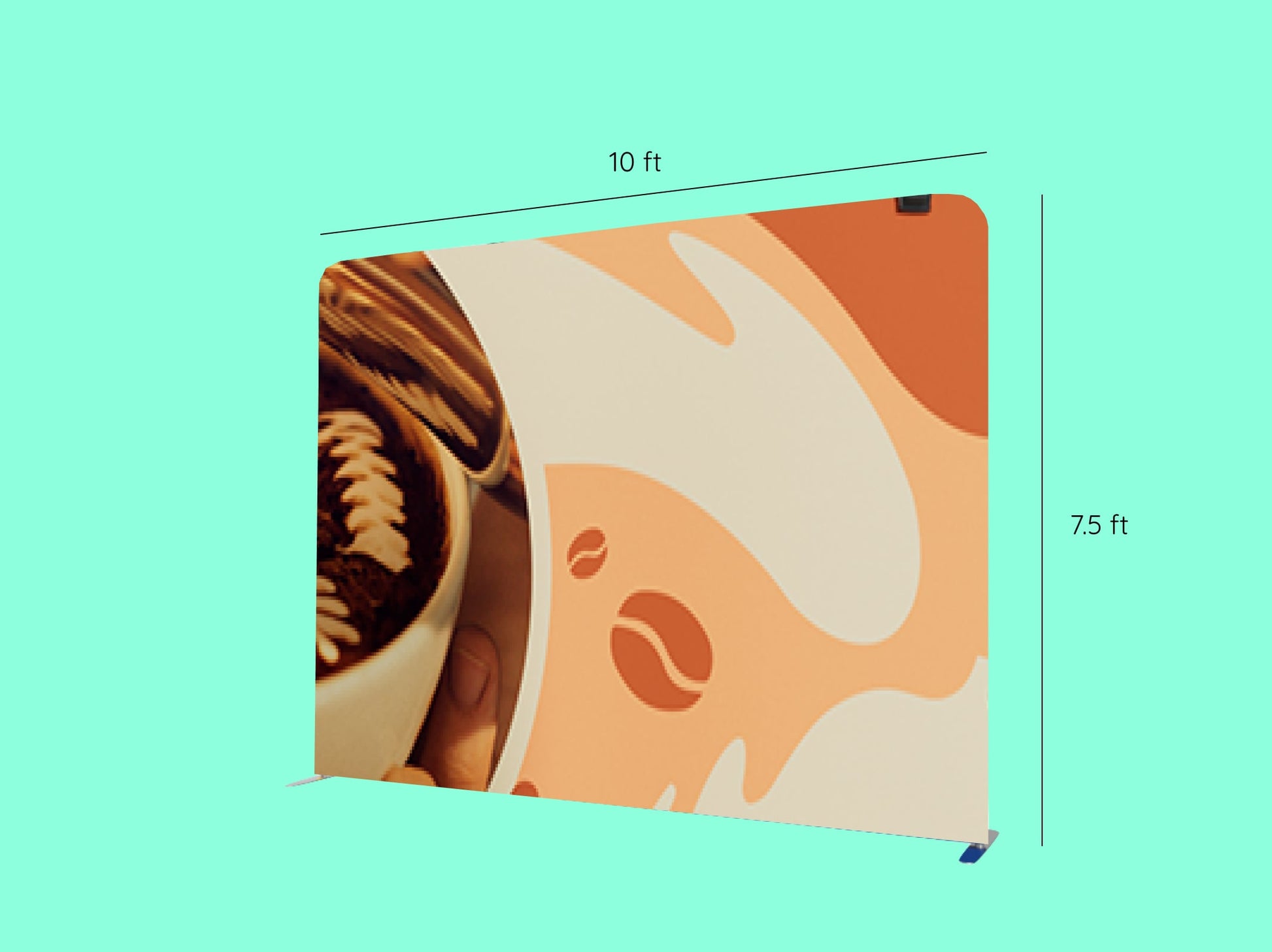 Welcome Arc Booth - 10 ft Straight Tension Fabric Display