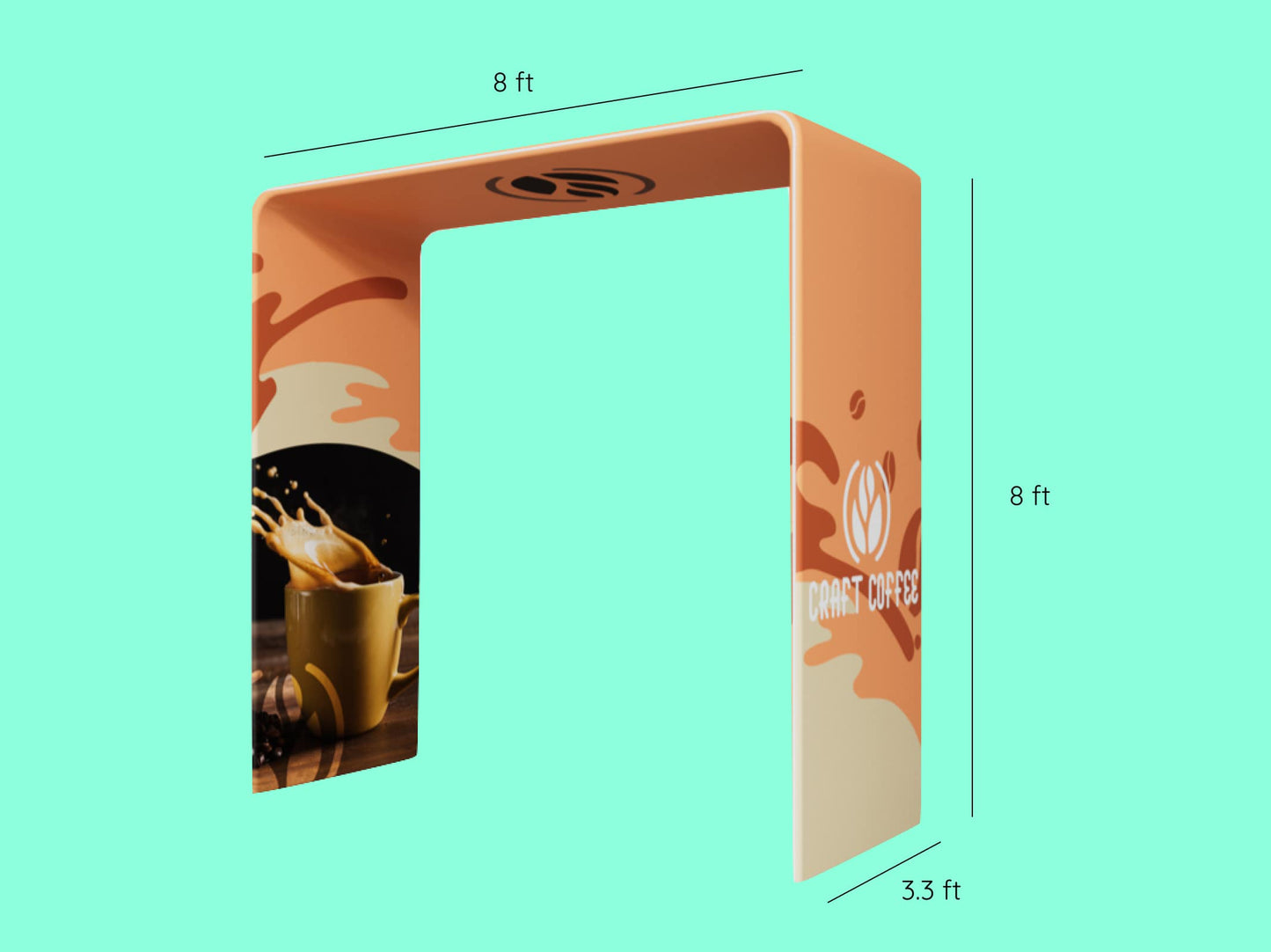 Welcome Arc Booth - Square Arch Display