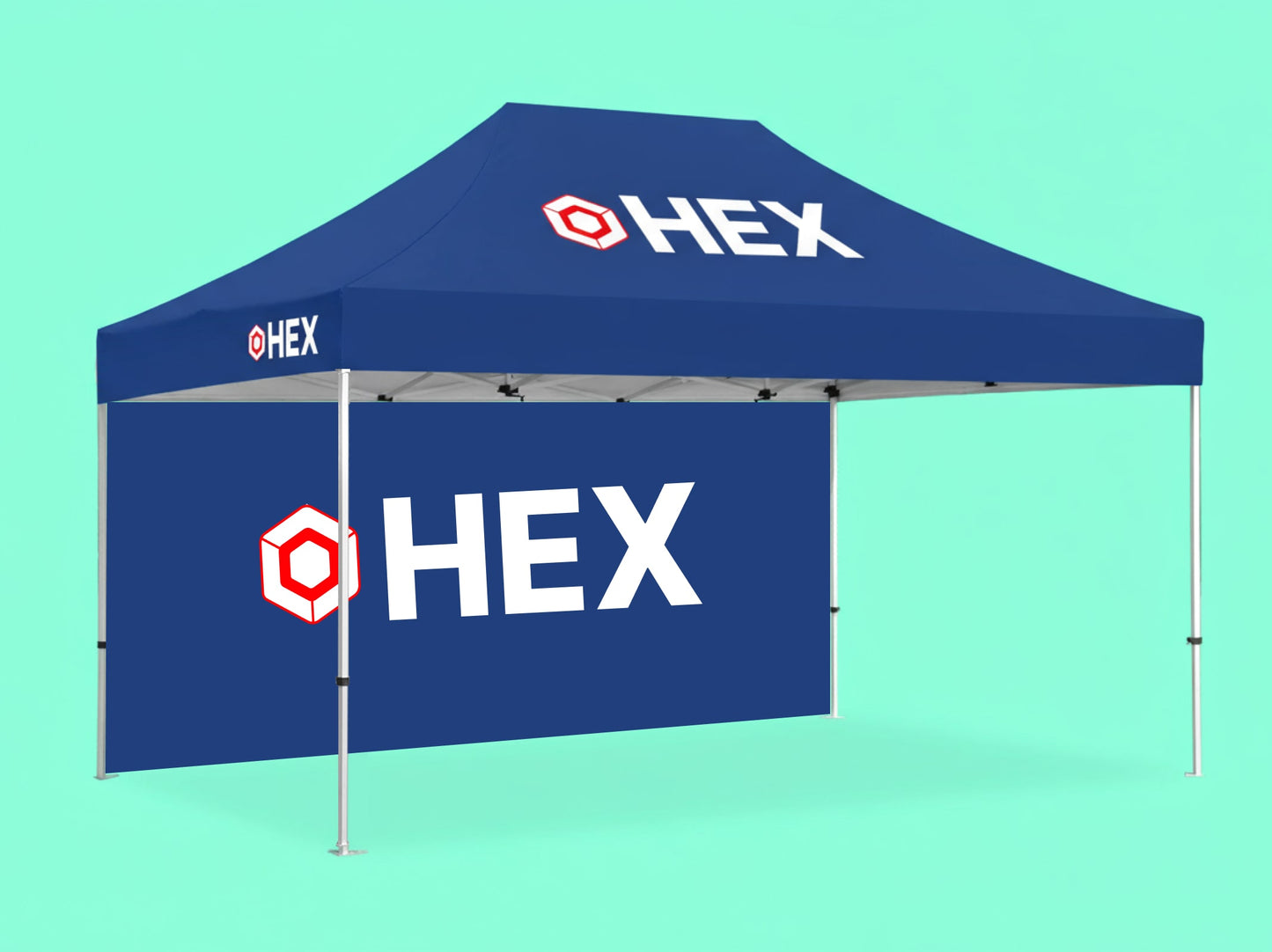 10x15 Custom Canopy Top and Back Wall